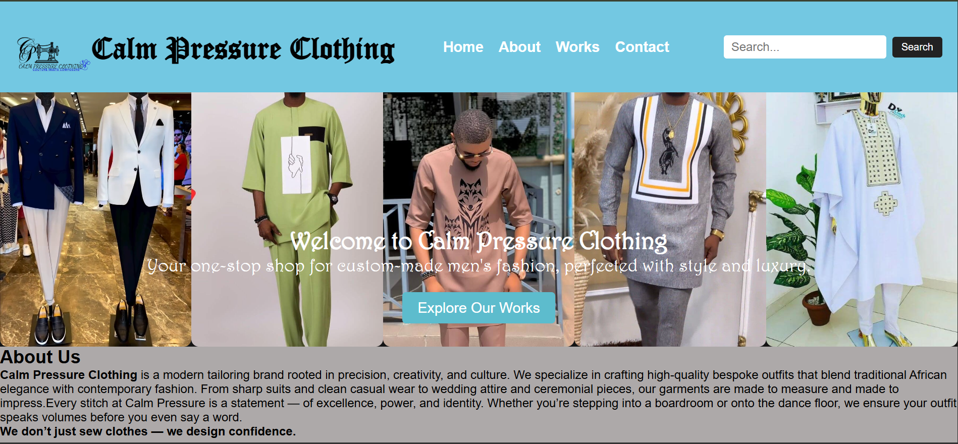 Calm Pressure Clothing